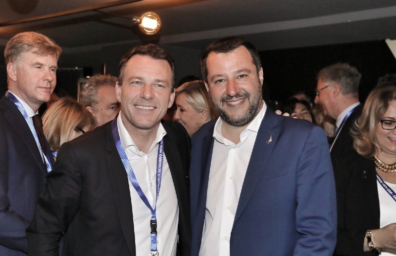 2019 : Matteo Salvini, président de LEGA en Italie