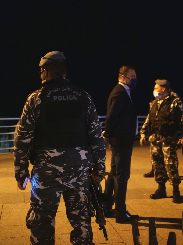 Sécurité assurée par les forces de police libanaises