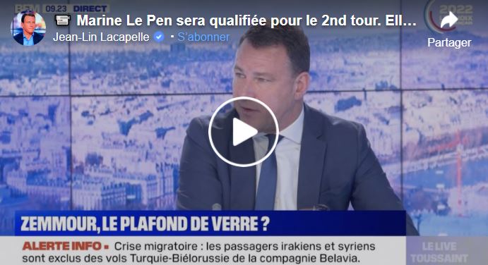Marine Le Pen sera qualifiée pour le 2nd tour