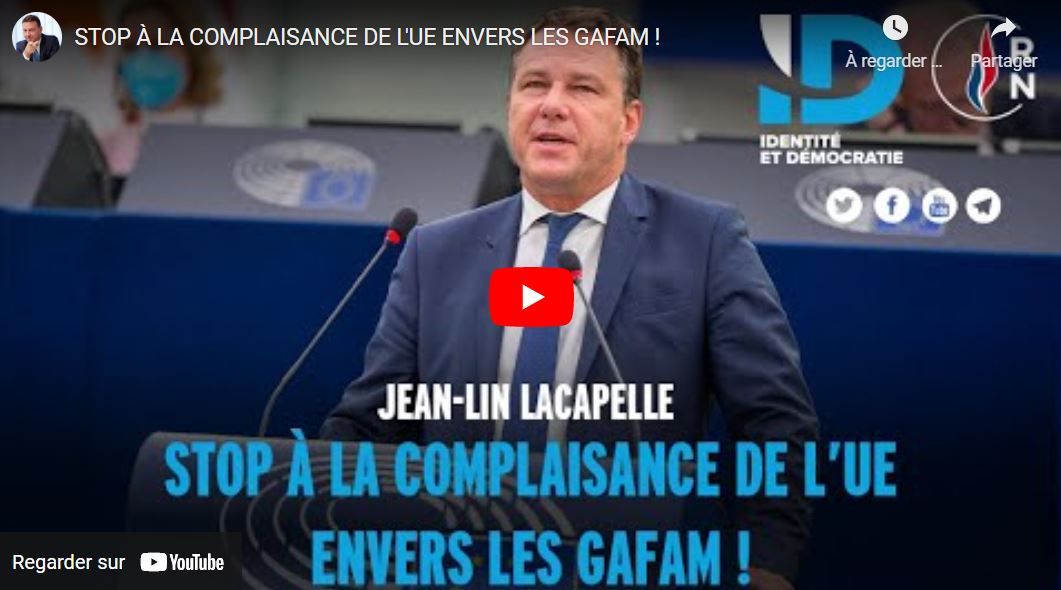 Stop à la complaisance de l'UE envers les GAFAM